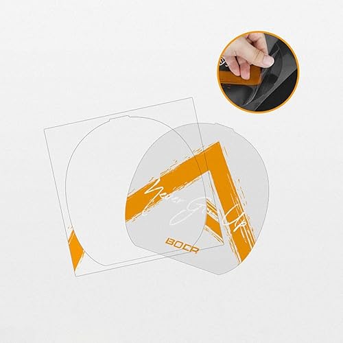 Miniatura 5 de 2 hojas de película adhesiva para raqueta de tenis de mesa, color amarillo, hoja protectora de goma de larga duración, protector de goma