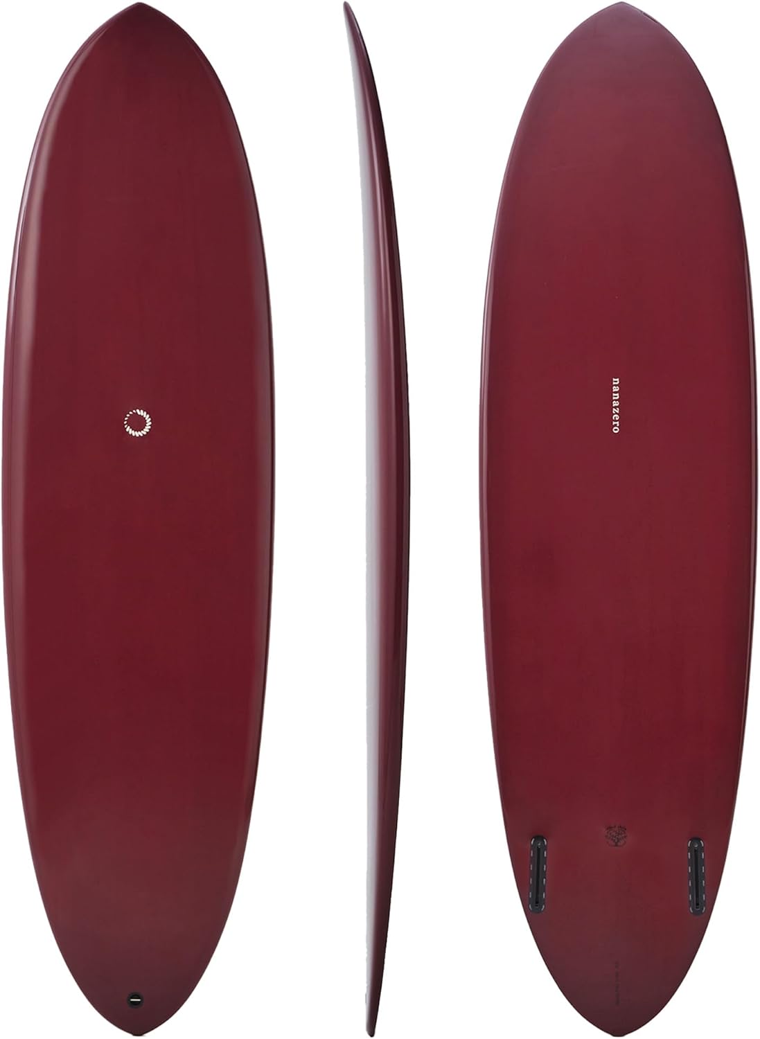 WOOD SKIN Surfboard MID04 Twin Mid Length (Durable and Lightweight Woodskin Construction for Surfing Surfboard Nanazero Fan Board Short Border