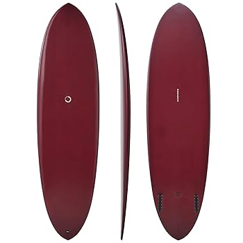 Amazon | nanazero WOOD SKIN サーフボード MID04 ツイン 6'6