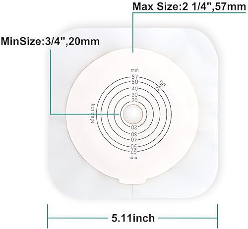 Miniatura 4 de Barrera adhesiva para la piel 12PCS con borde no tejido para bolsas de colostomía de dos piezas
