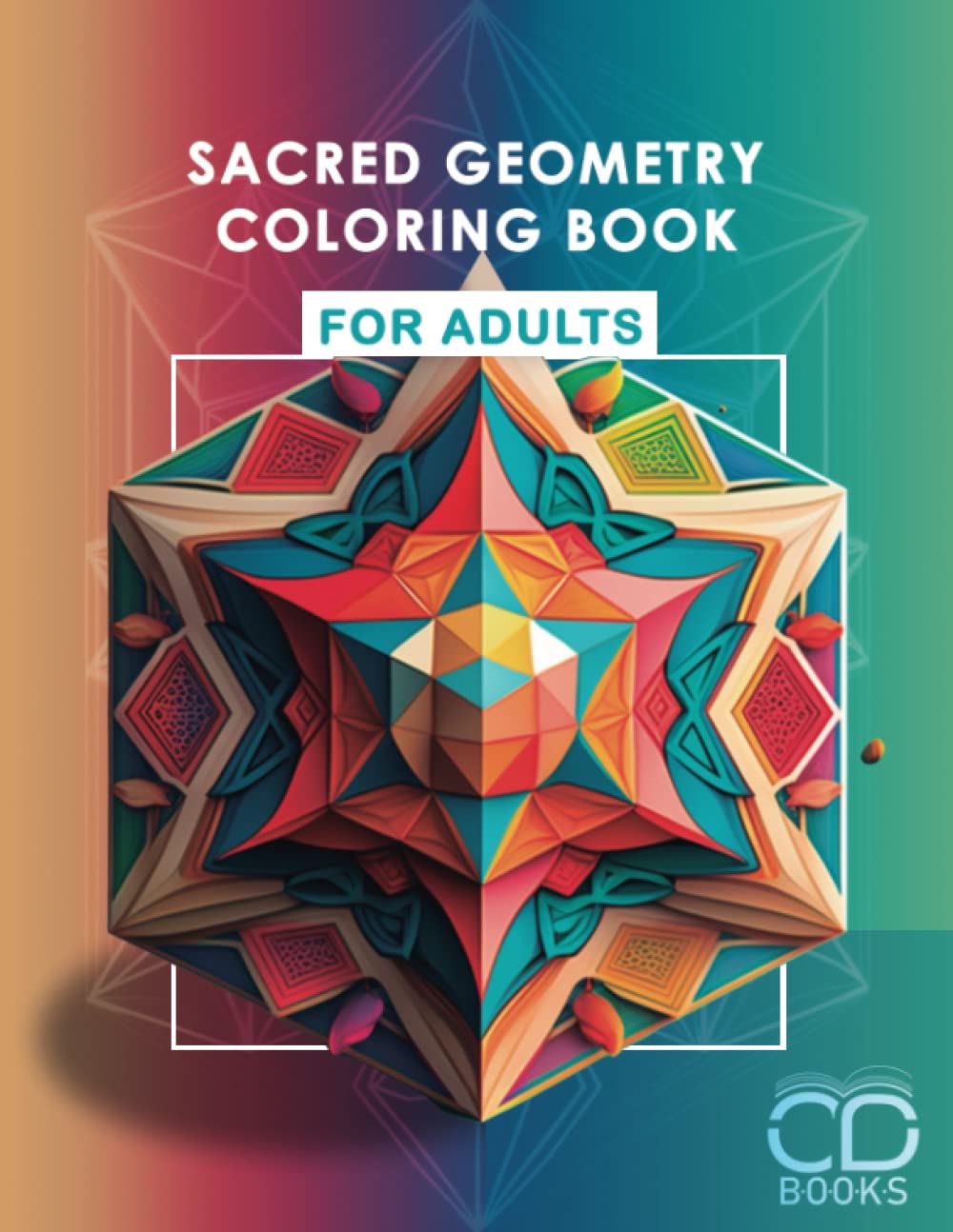 sacred geometry coloring book for adults: Therapeutic and relaxing coloring book with mandalas and geometric math drawings.
