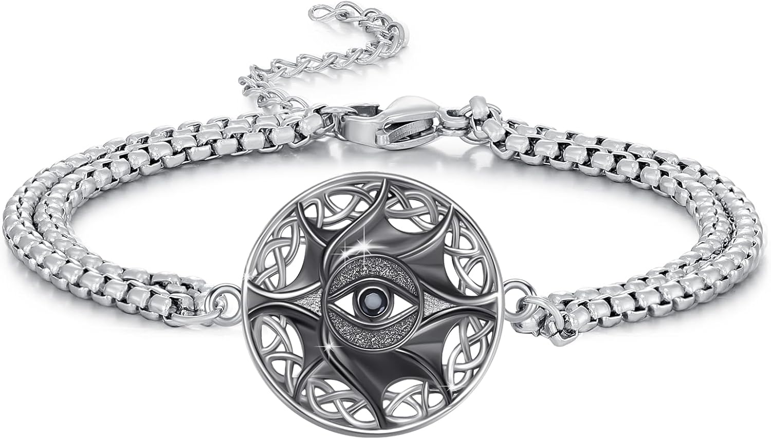 Blue Evil Eye Bracelet for Women Men, Greek Evil Eye Protection Bracelet, Adjustable Evil Eye Bracelets Jewelry Gift