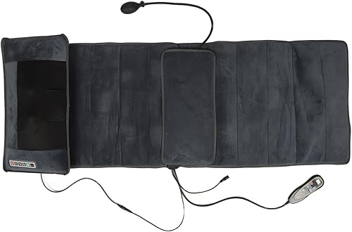 Esterilla multifuncional de masaje de cuerpo completo con calor, 10 cabezas de vibración, cojín masajeador de amasamiento (EE. UU.)