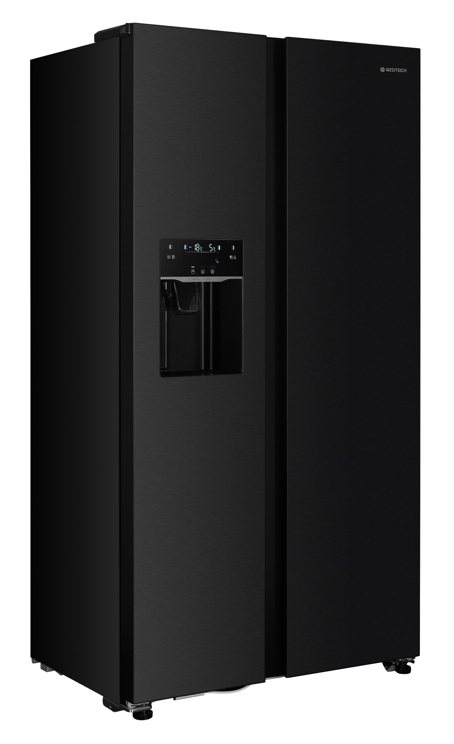 GEDTECH Réfrigérateur Américain Side by Side GSBSA513DX 513L Distributeur d'eau Machine à glaçons automatique