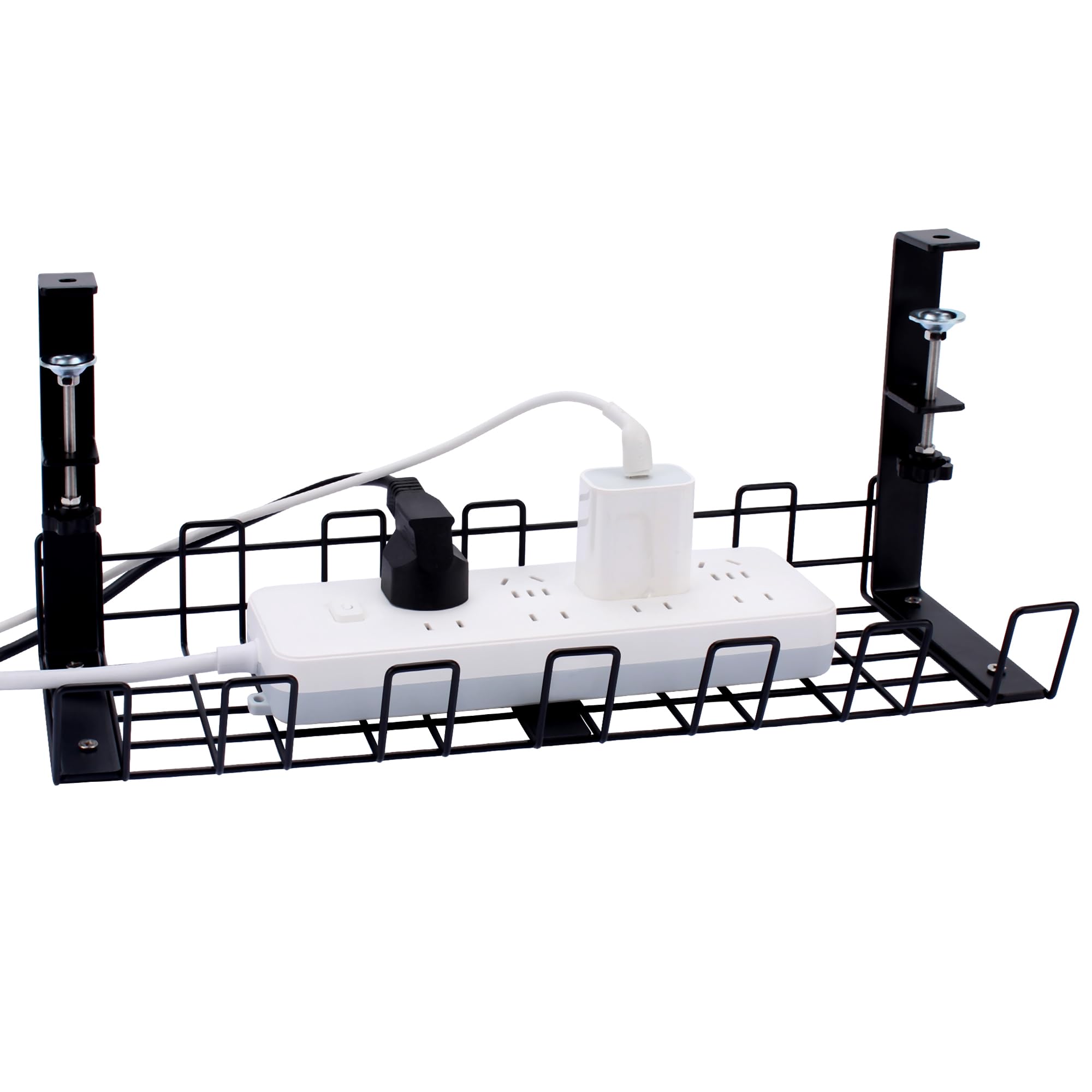 ダブルケーブルトレー　机ケーブル整理 楽天市場】山崎実業 【選べる豪華特典】 ケーブルラック デスク