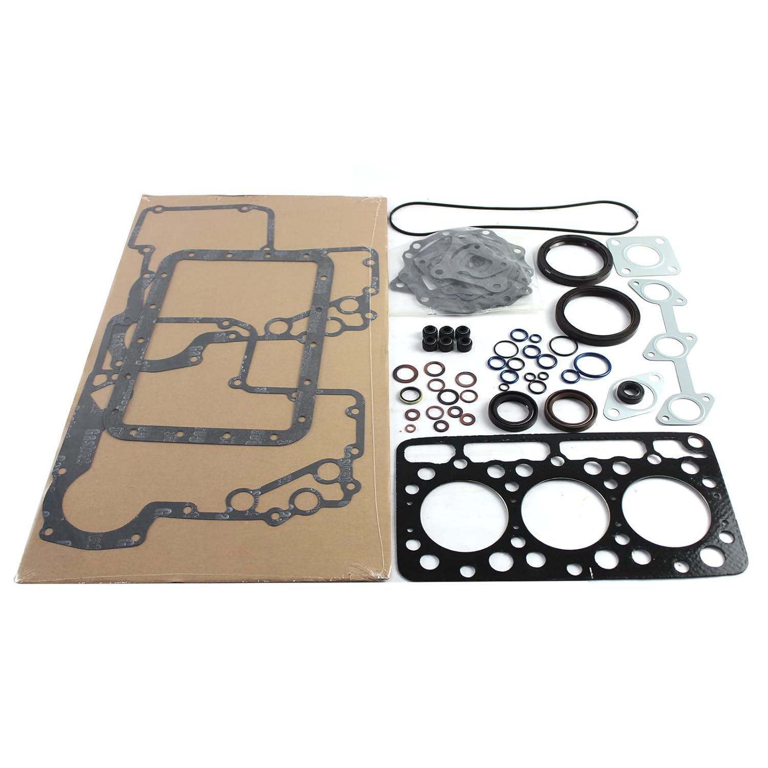 Complete D750 Complete Cylinder Head Assembly with Full Head Gasket Kit for Kubota Engine D750 D750-B D750B Tractor B5200 B5200DT B5200E B7100 B1702DT