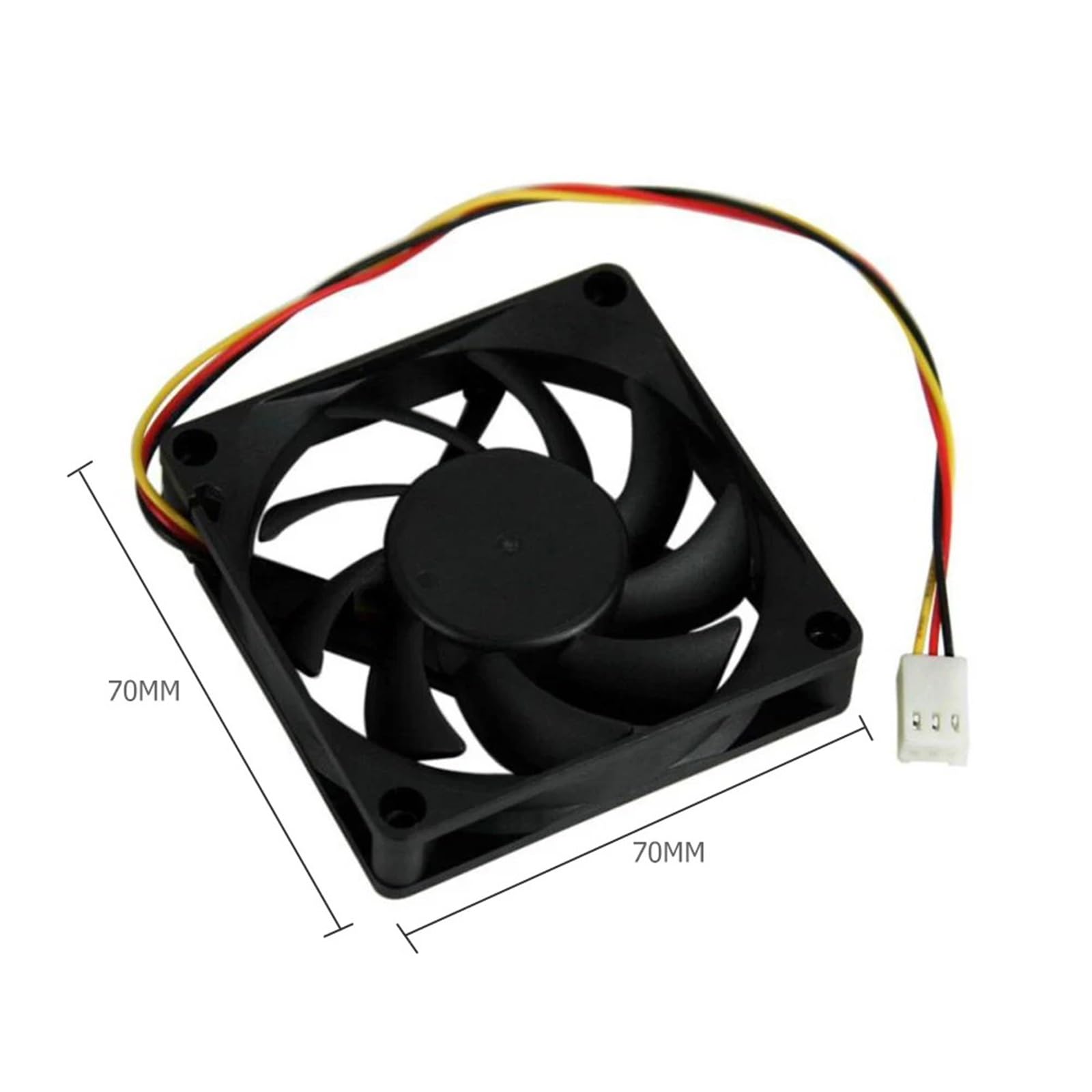 1 pz Radiatore silenzioso 70x70x15mm Cuscinetto idraulico 12V Computer PC CPU Ventola di raffreddamento silenziosa 3000RPM for case