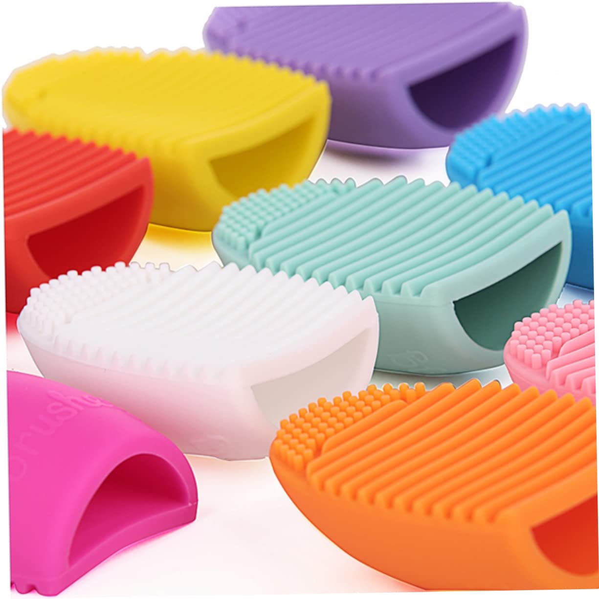 Mikinona Silicone Makeup Brush Cleaner Egg Odorless Safe for Sensitive Skin Portable for Travel