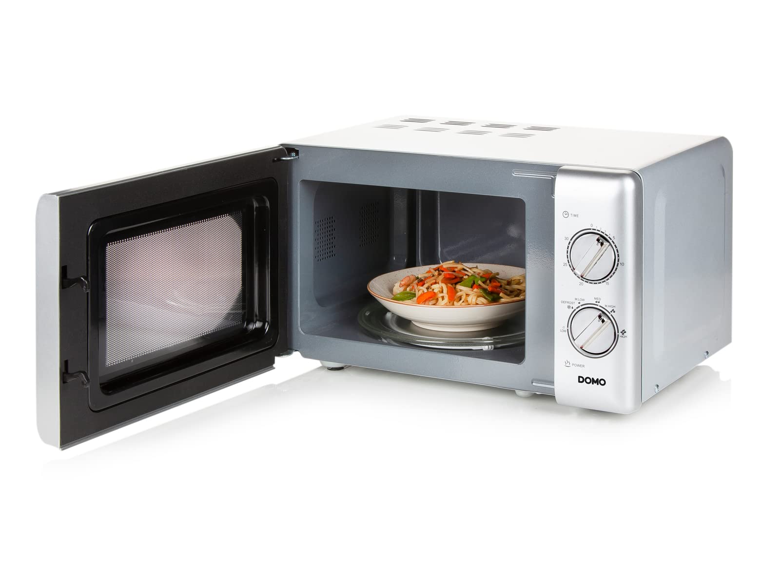 DOMO DO3020 Four à micro-ondes solo - 20 L - 700 W argent
