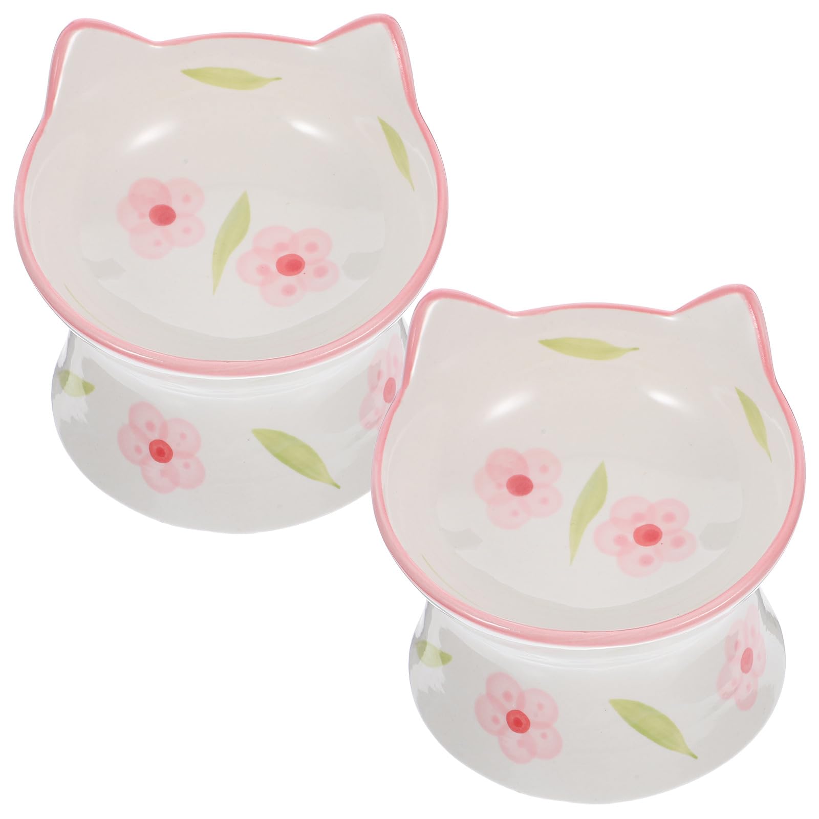 Gamelle pour chat anti-vomissement ifundom, lot de 2 bols surélevés pour soulager le cou