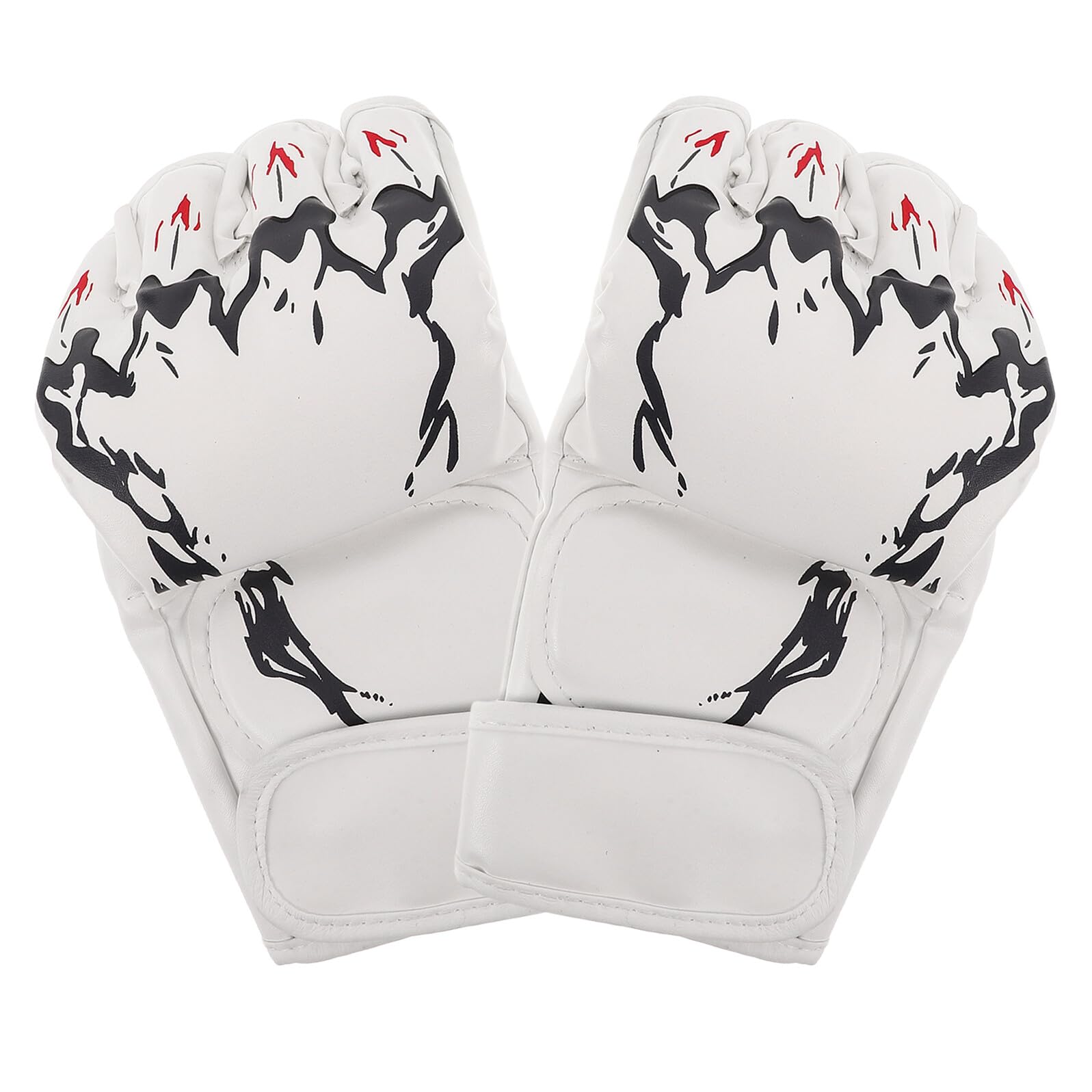 Guantes de boxeo con palma acolchada y material PU resistente para kickboxing 8