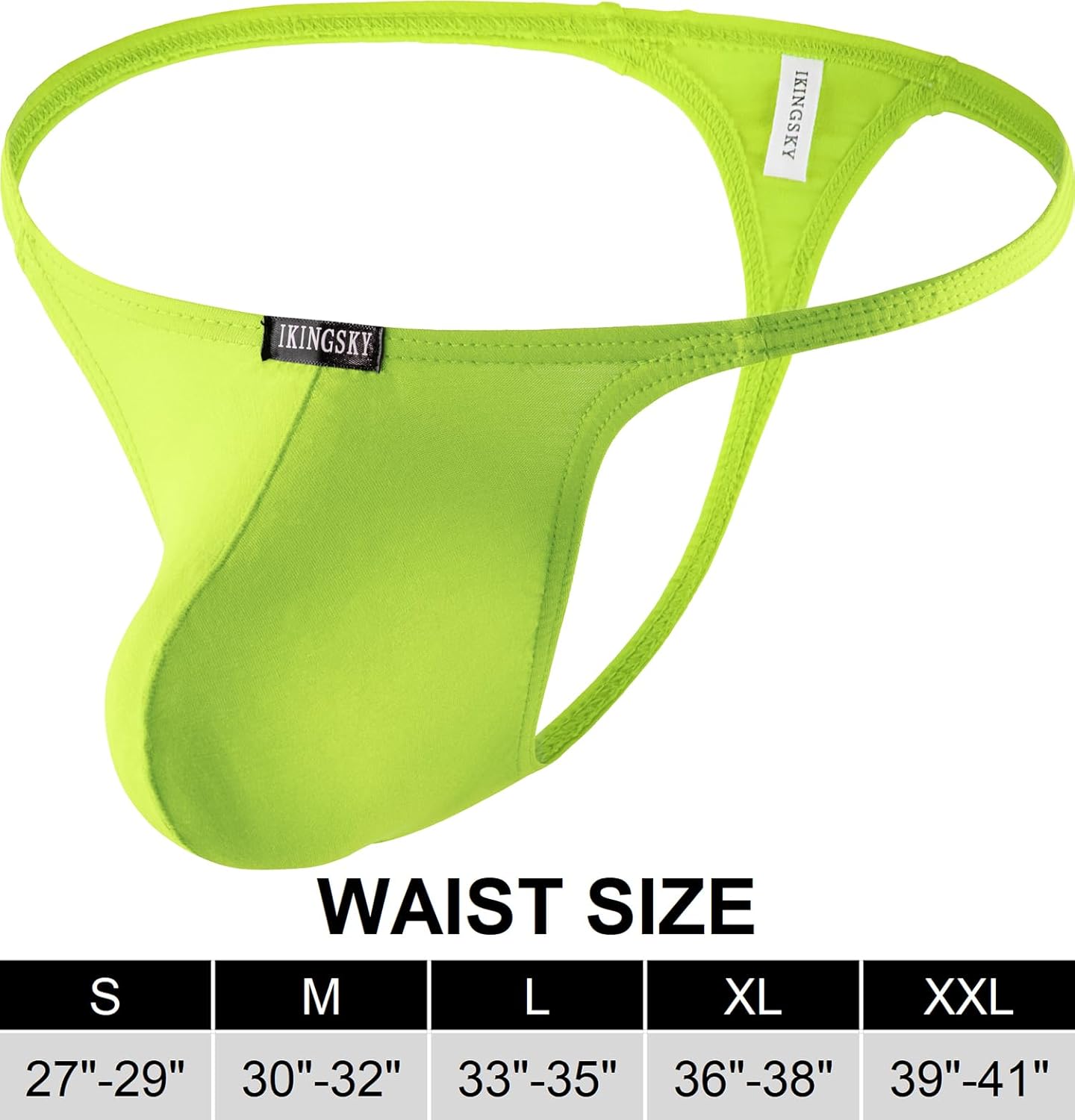 IKINGSKY Men's Modal Big Pouch G-string Underwear Sexy Low Rise Y-back Thong Soft Bulge Under Panties for Men - Image 5