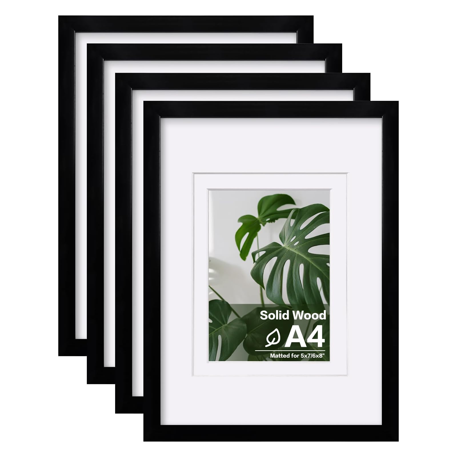 Cadre photo A4 en bois pour personnaliser votre galerie murale de salon avec Egofine