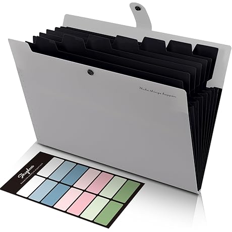 SKYDUE Expanding File Folders for College Students