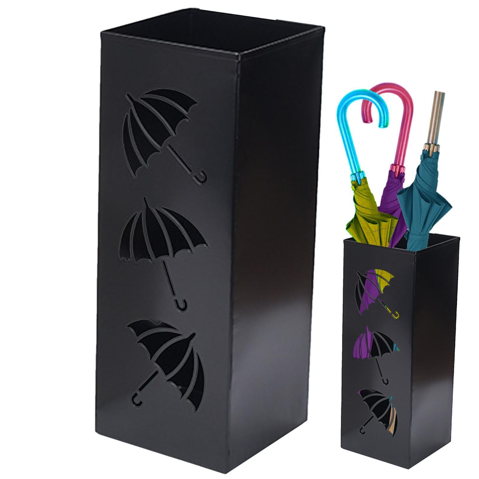 Porte-parapluies élégant en métal pour garder votre entrée de bureau au sec