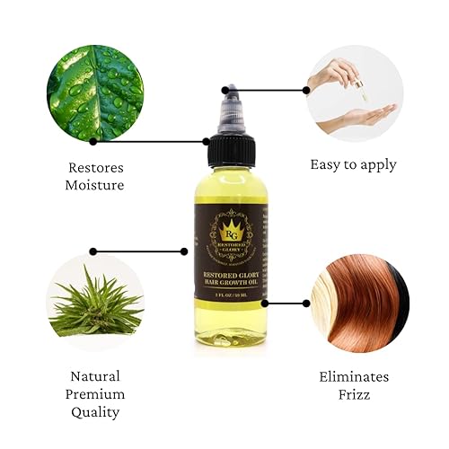 Miniatura 4 de Aceite para el crecimiento del cabello para el crecimiento del cabello sano, más grueso y largo, 2 onzas líquidas