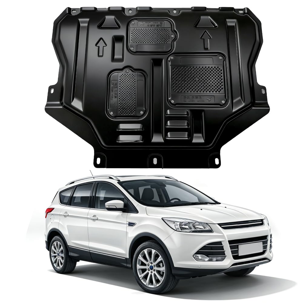 mud flaps engine guards for ford escape 2013 2014 2015 2016 2017 2018 2019 front engine splash shield guards suitable for escape under engine cover directly replace original one black