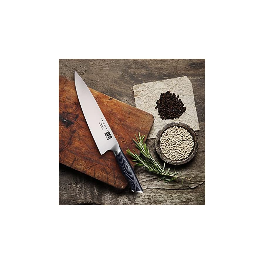SHAN-ZU-8-inch-Japanese-Chef-Knife-Chefs-Knife-Kitchen-Knives-Japanese-Super-Steel-Sharp-Chefs-Knives-with-K133-Ergonomic-Handle-Black-Tortoise-Genbu-Series SHAN ZU 8 inch Japanese Chef Knife, Chefs Knife Kitchen Knives, Japanese Super Steel Sharp Chef's Knives with K133 Ergonomic Handle, Black Tortoise Genbu Series
