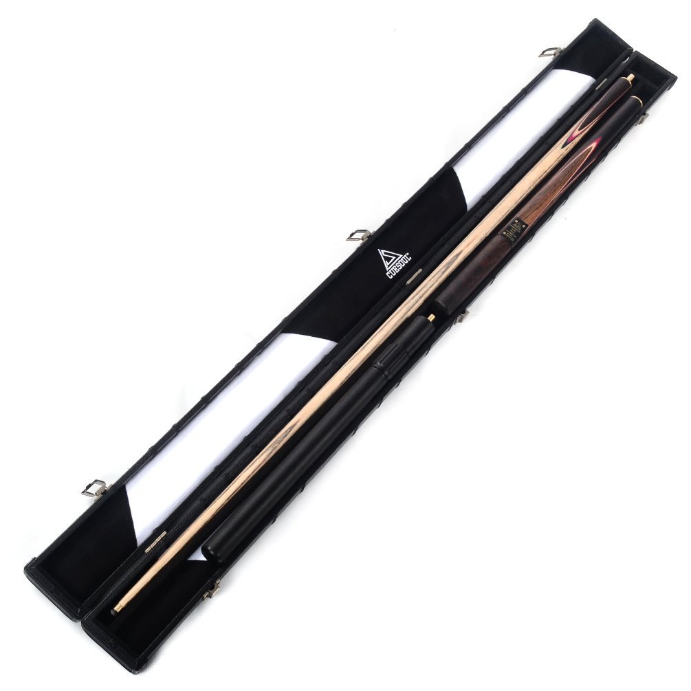 CUESOUL Clásico Hecho a Mano de 57 Pulgadas Rosewood 3/4 Pieza Snooker Cue Cue con Caja Negro y Aluminio Telescopio Extensión — view 9