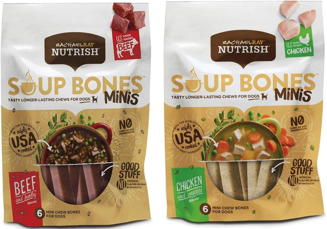 Variety Rachael Ray Nutrish Soup Bones Minis Dog Treats