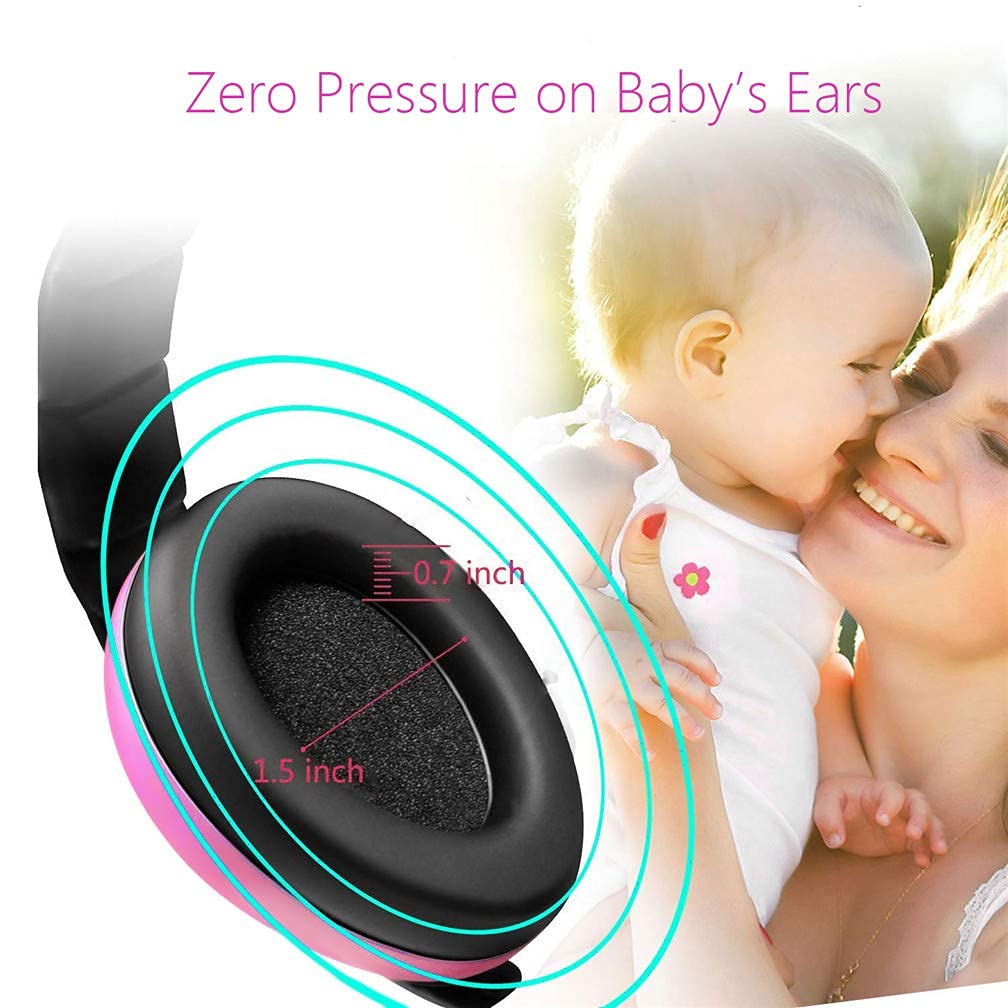 AUREUS Baby Ear Protection,Noise Cancelling Headphones for Kids for 0-3 Years Babies,Toddlers,Infant for Sleeping Airplane Concerts Theater Fireworks,Baby Earmuffs 1