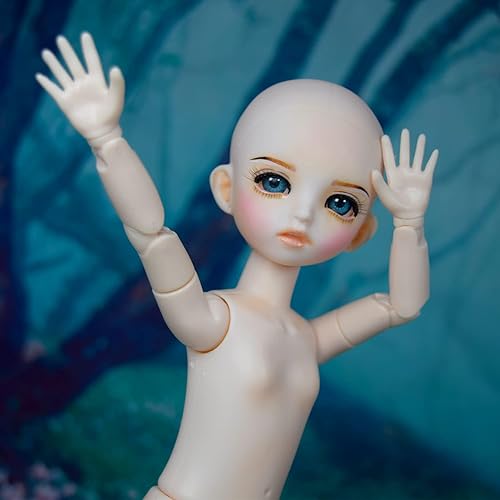 Miniatura 7 de Proudoll Muñeca BJD de 1/6 de 11.8 in - 12 pulgadas SD, figura de acción de 18 articulaciones de movimiento, cuerpo de PVC, maquillaje