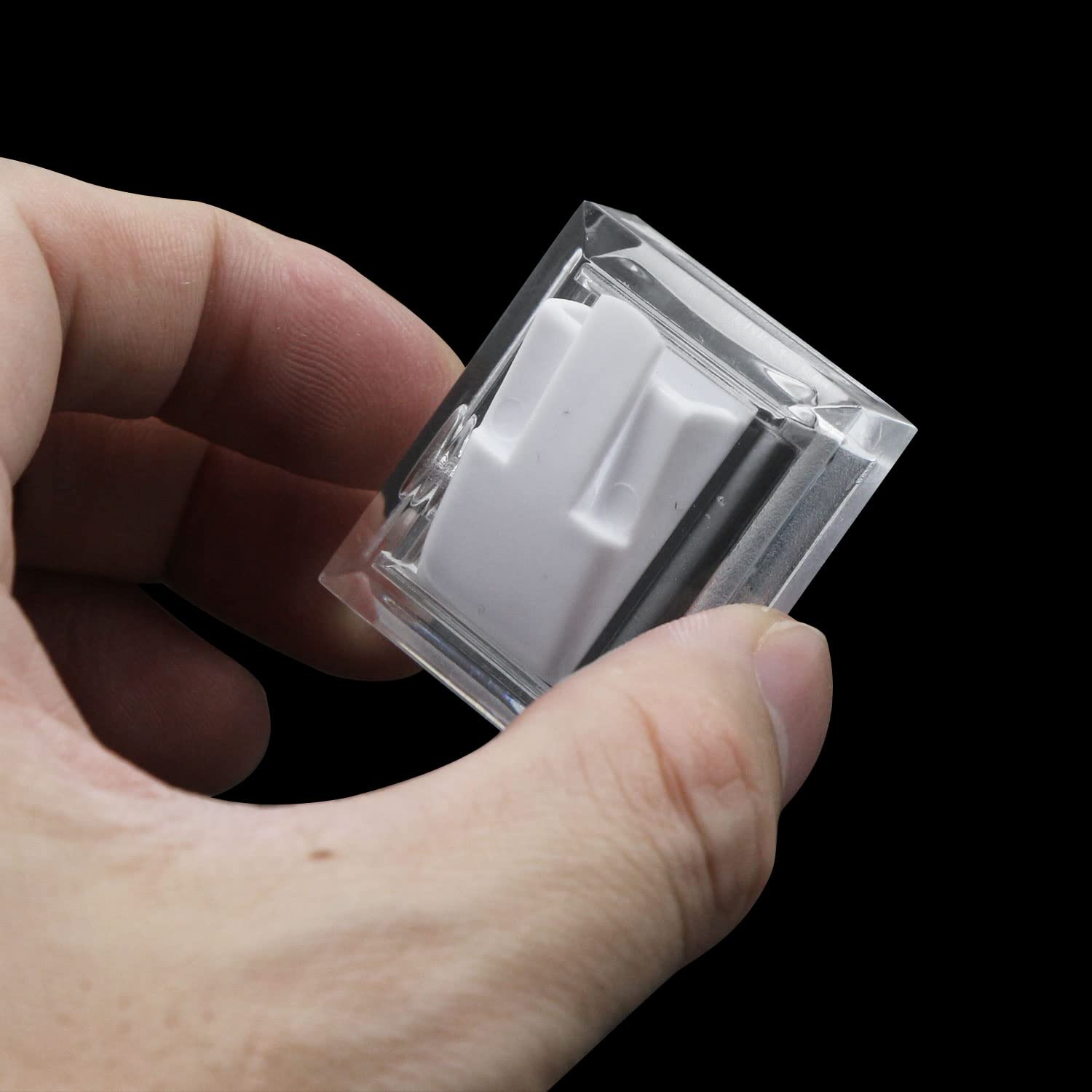 Supporto Anelli Espositore Gioielli Display - Anello Titolare In Plastica Vetrina, Supporto Esposizione Di Ad Anello, Per Vetrina Fiere, Accessori, Bianco, 3,7 x 3 x 2,3cm, 10 Pezzi