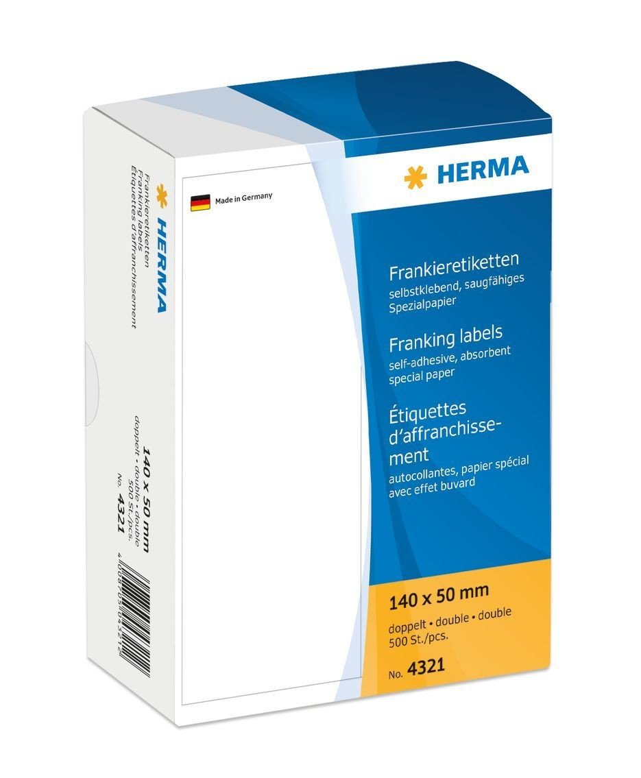 Frankieretiketten 140x50mm ws HERMA 4321