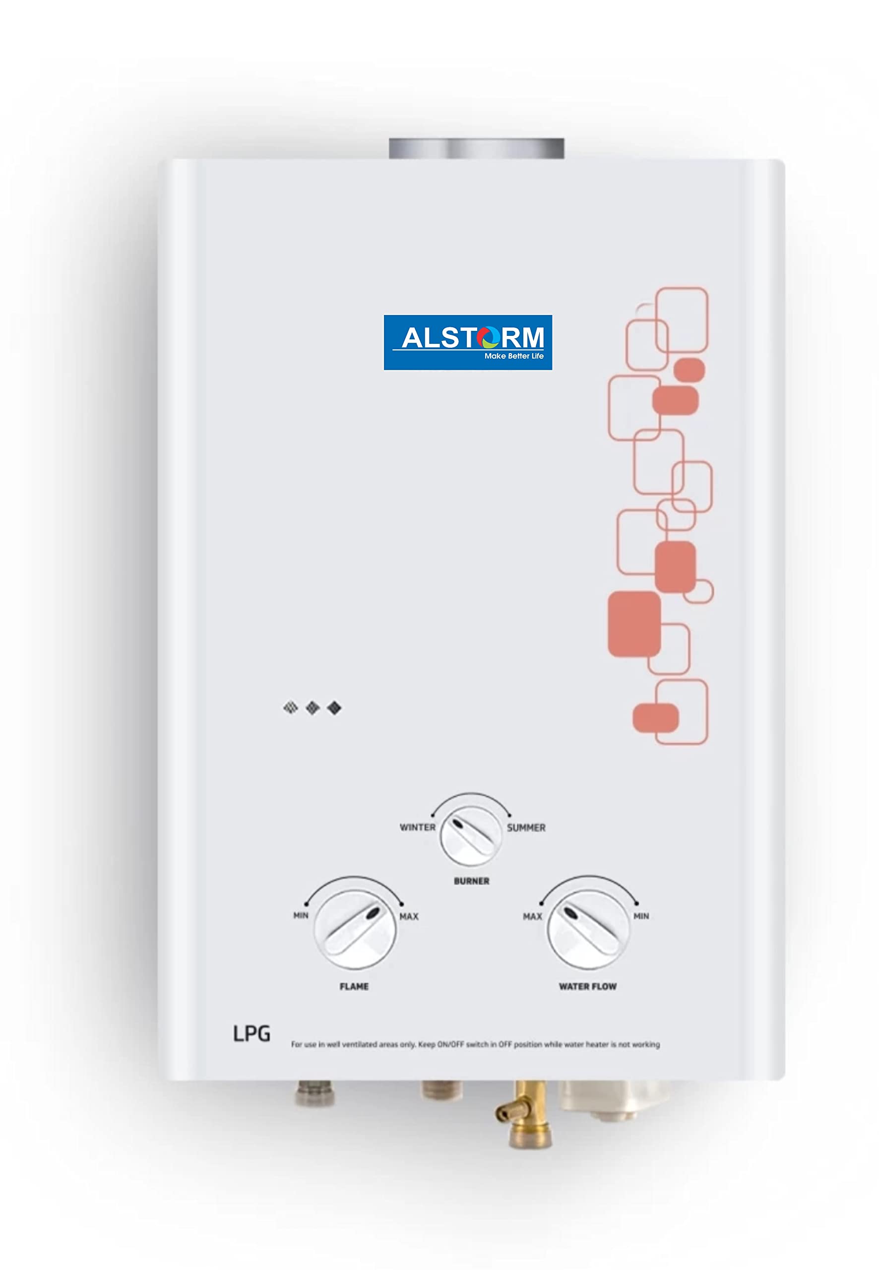 Buy ALSTORM NEO GEYSER 7-L 5 Star Rated Instant Gas Water Heater (Geyser)  with Advanced 4 Level-Safety (White) (LPG GAS GEYSER 7 Litres) Online at  Low Prices in India - Amazon.in