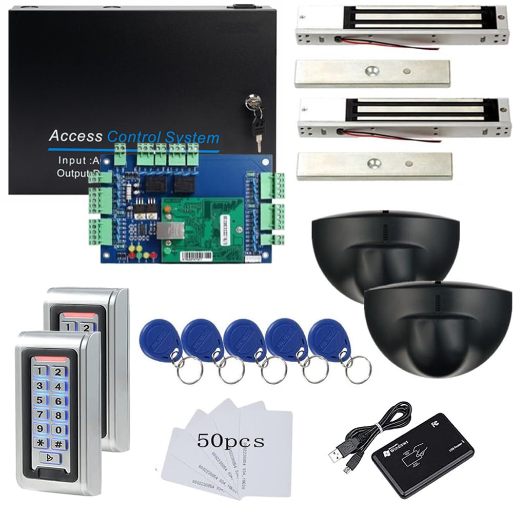 Contrôle d'accès 2 portes MENGQI-CONTROL avec lecteur clavier et alimentation grand espace