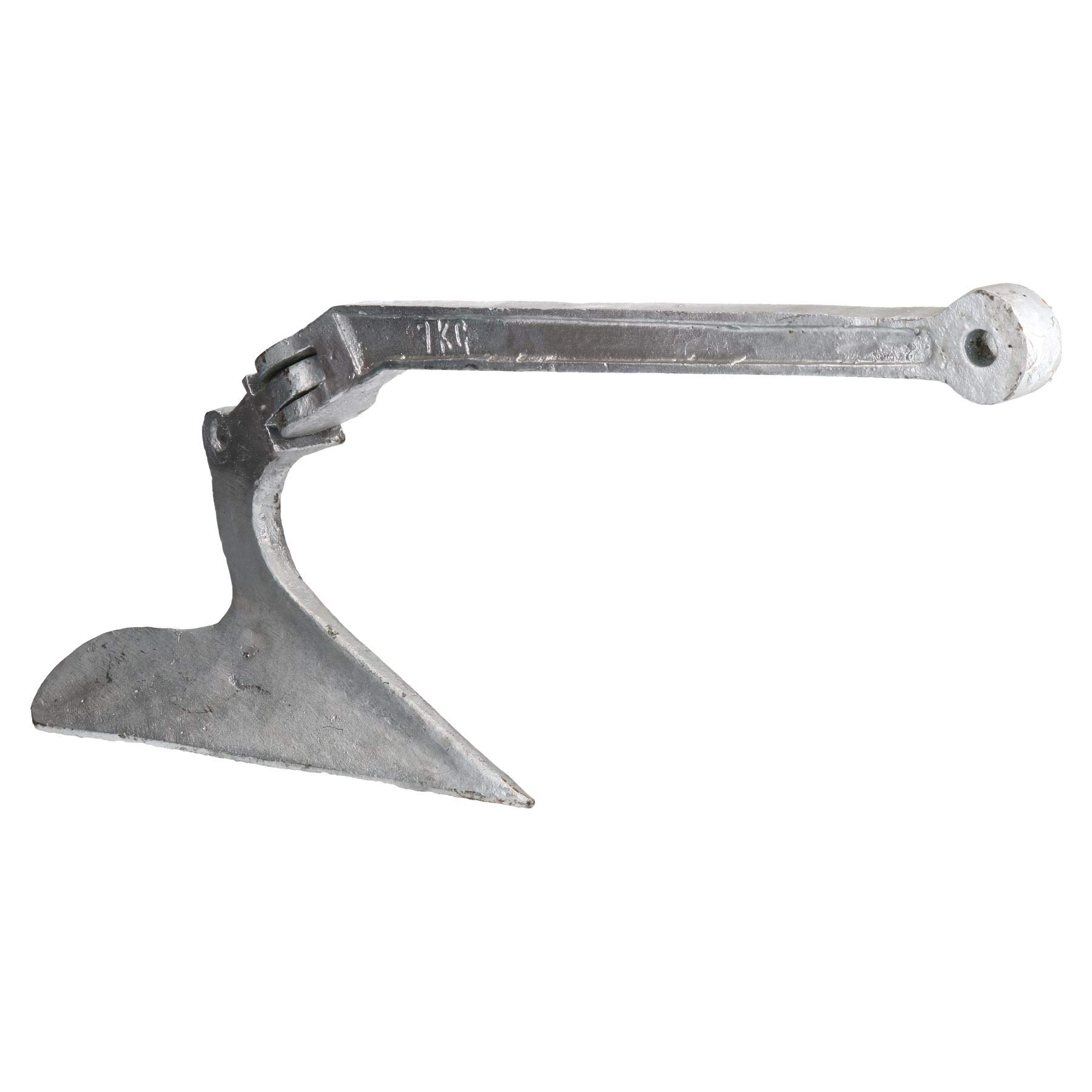 Arado ancla crucero 7kg mango giratorio galvanizado para medianas Barcos/Yates