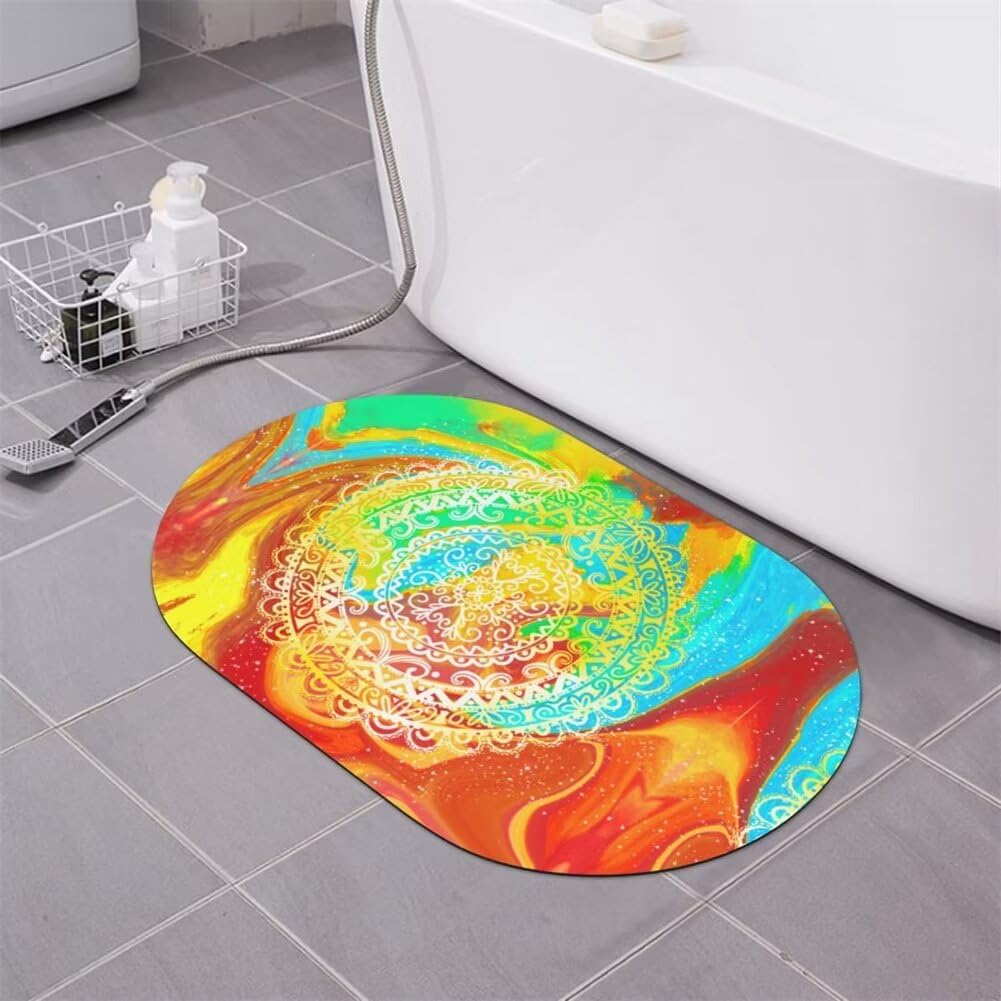Tappeto Bagno, Tappeti Bagno, Tappeto Ingresso Interno, Tappetino Bagno Pietra, Tappeto Bagno Assorbente Antiscivolo, Tappeto Doccia Ingresso, Tappetino Doccia, Tappetini Bagno, Colorato 70x120cm
