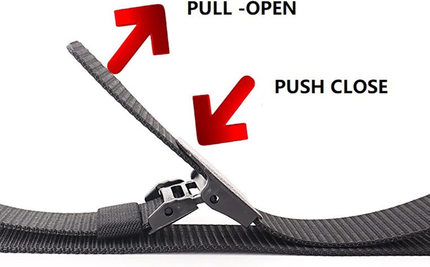 Mens Belt, Camouflage Tactical Military Nylon Webbing Belt with Metal-free Buckle, 2 Pack