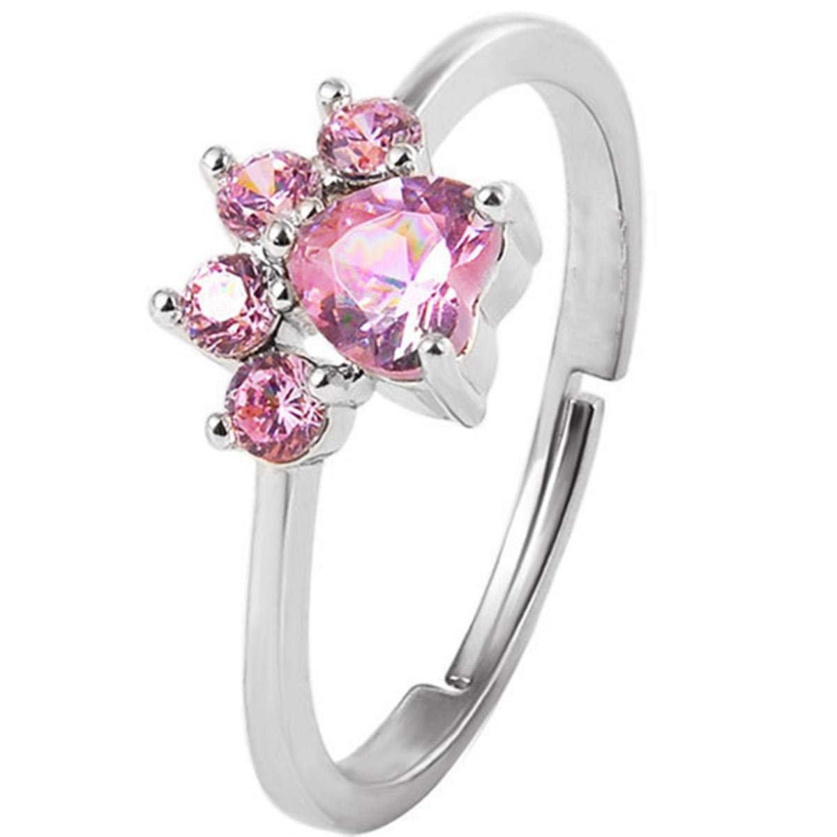 MYKI Adorable Bear Paw Adjustable Rings for Women & Girls (RG) (B08YWHP8CT) Amazon Price History, Amazon Price Tracker
