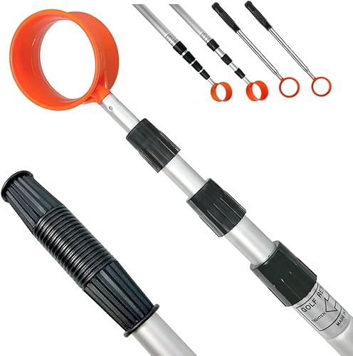 SPEENSUN Golf Ball Retriever Telescopic,Golf Ball Water Retriever,Max 1215Ft Lightweight Aluminum Alloy Golf Ball Grabber,Not Easy to Break and No