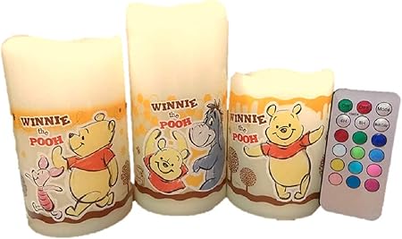 Amazon Hac ディズニー プーさん柄 キャンドルライト3pセット Hac 52 ハック Hac キャンドルライト 通販