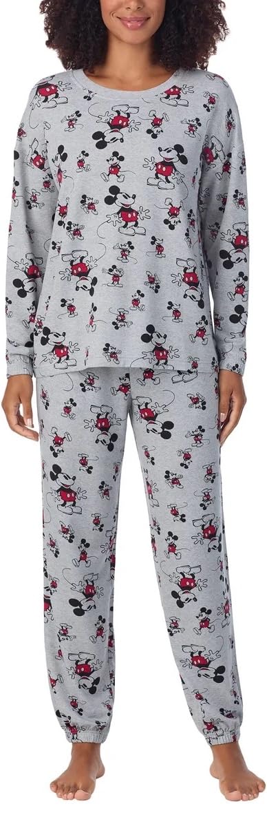 Womens 2 Piece Cozy Pajama Set (Minnie Mouse