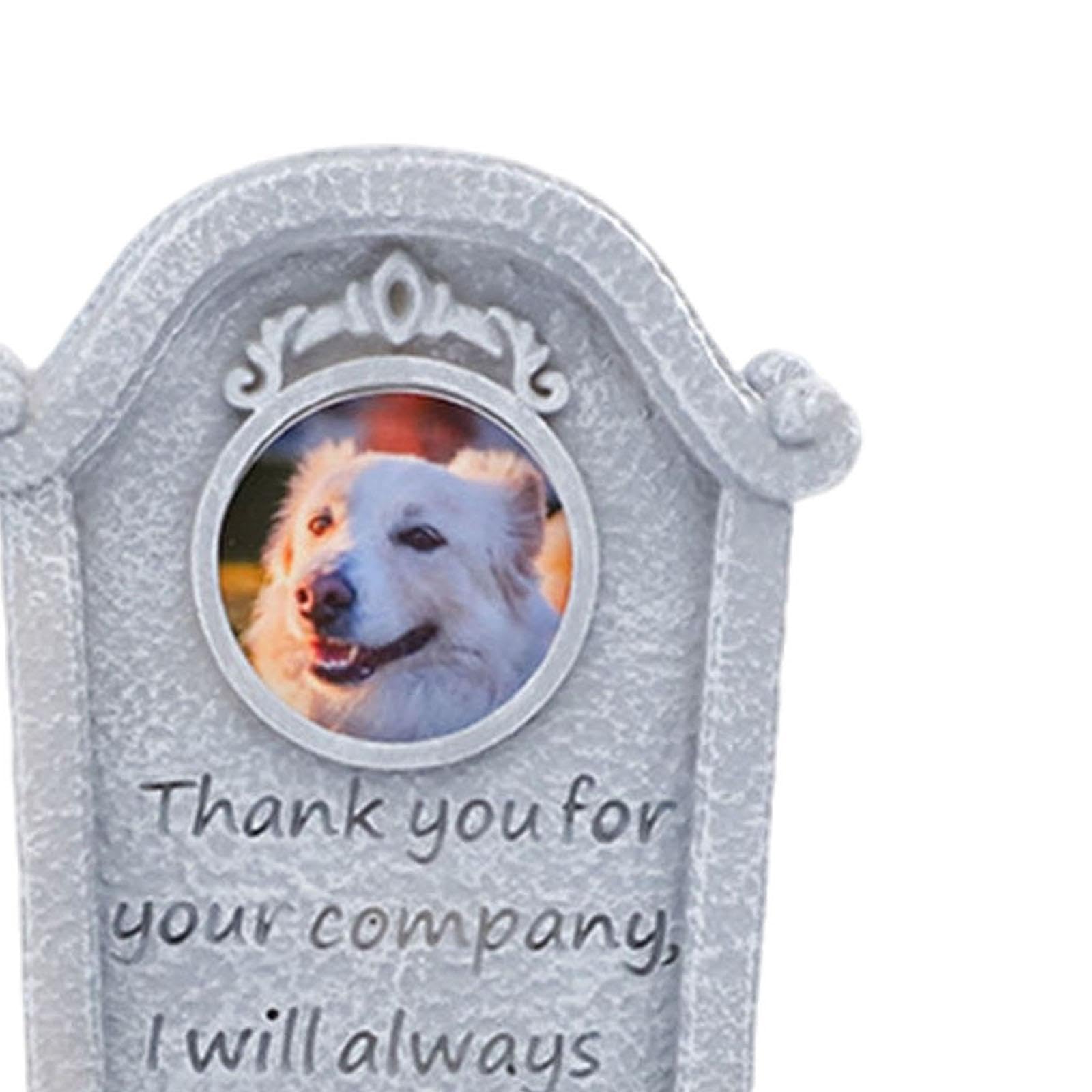 Pet Small Animal Memorial Outdoor Headstone for Garden, Accompany