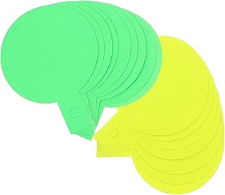 LALAFINA Commodity Price Signs 40 Sheets Desktop 230g Fluorescent Paper Store Celebration Price Mark Applique Flyer Card Supplies Quotation Sticker Advertising Signs Fluorescence