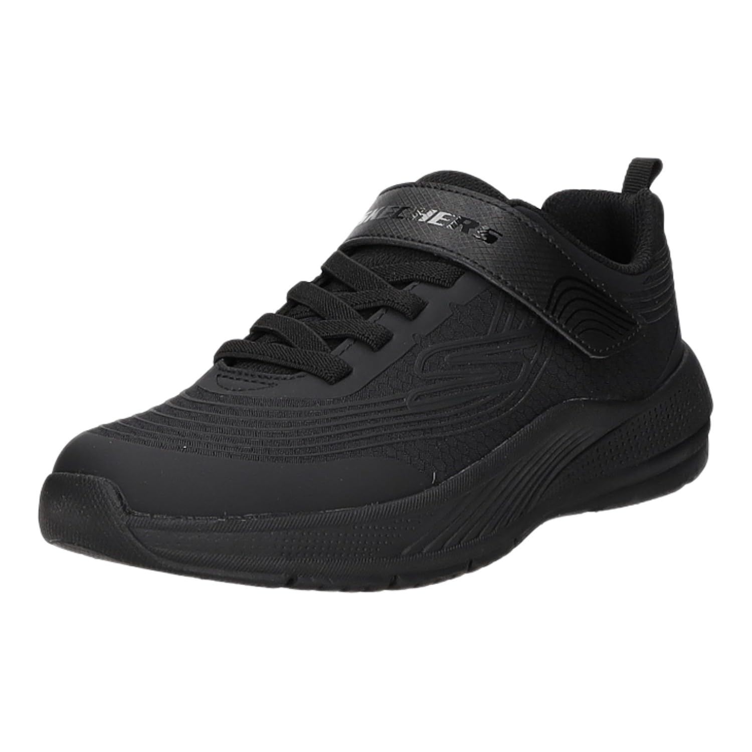 Skechers Boys MICROSPEC Advance Sneakers Kids BBK Black