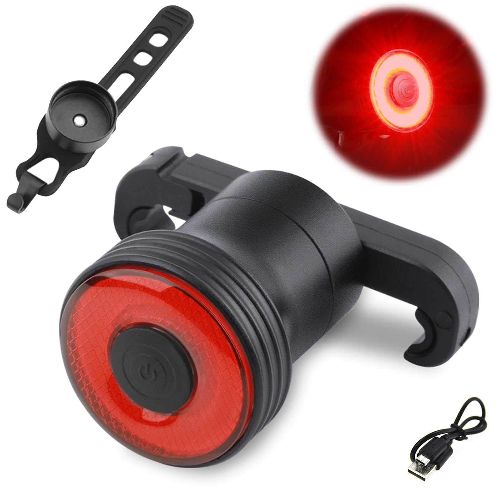 Smart Rücklicht,LED Rücklicht,Beleuchtungsset Led,mit USB Wiederaufladbar,Rückleuchte Set,Beleuchtung,für Kinder und Erwachsene