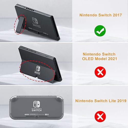 Miniatura 2 de Fintie Funda para Nintendo Switch - Funda con tapa segura para pantalla Carcasa protectora delgada de TPU suave con cubierta frontal desmontable