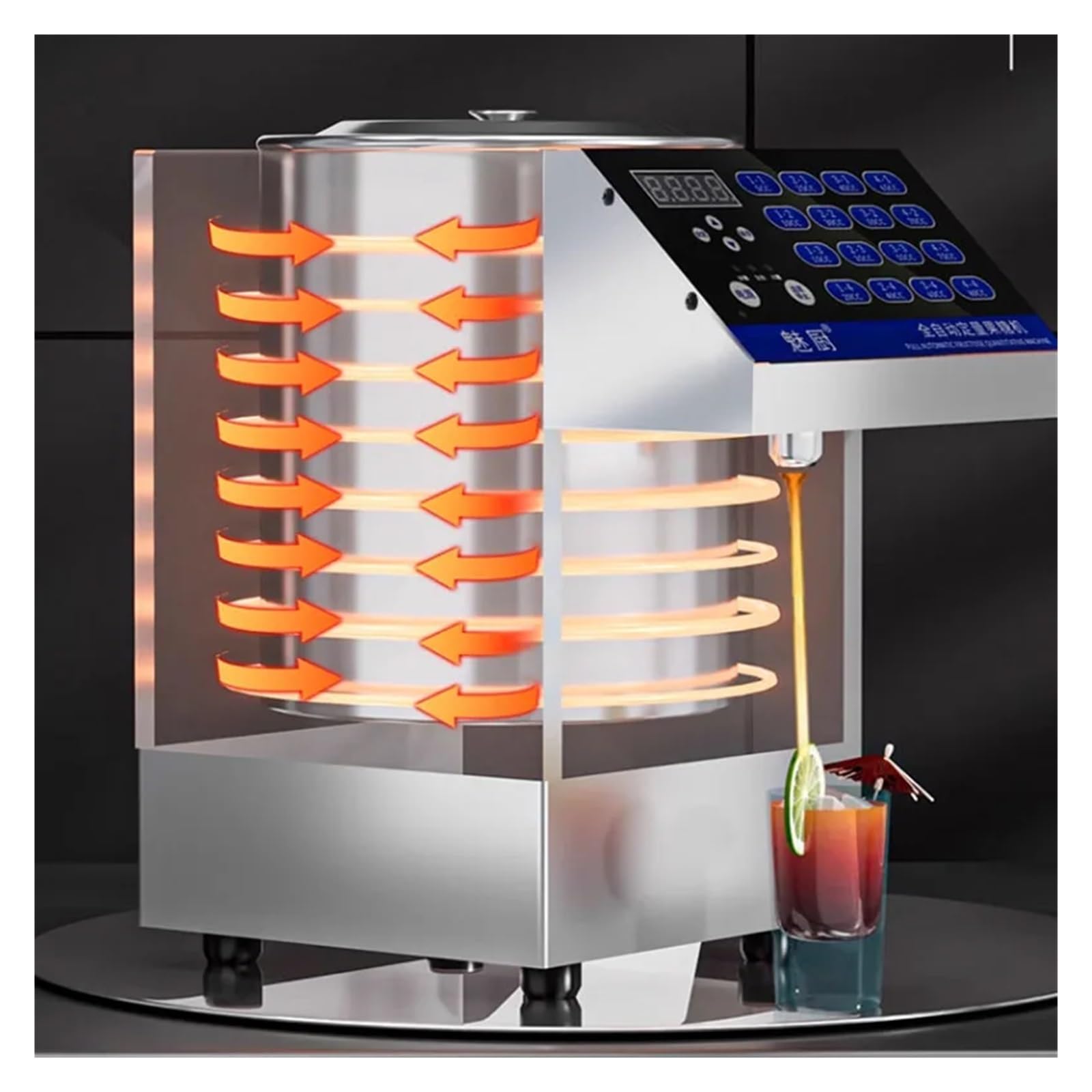 Ekspres do Fruktozy Computer Fructose Quantizer Syrup Dispenser Coffee Shop Specific Container