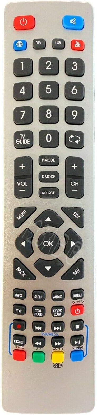 Ersatz Fernbedienung für Sharp TV | LC43CFE4142E | LC-43CFE4142E | LC49CFE4040E