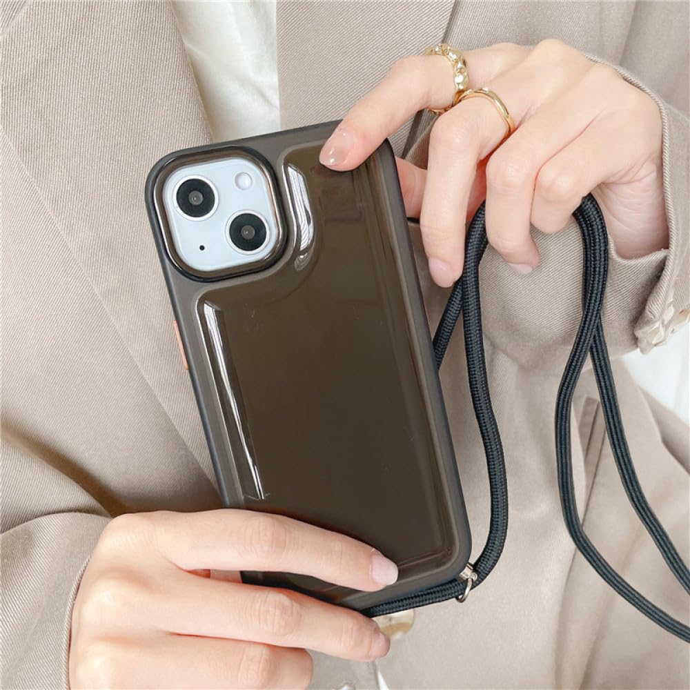 Coque antichoc iPhone 12 avec lanière pour éviter les chutes et casses