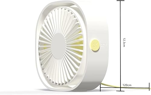 Miniatura 7 de Ventilador de escritorio personal, ventilador USB silencioso con diseño de cubo pequeño, mini ventiladores de mesa portátiles para dormir