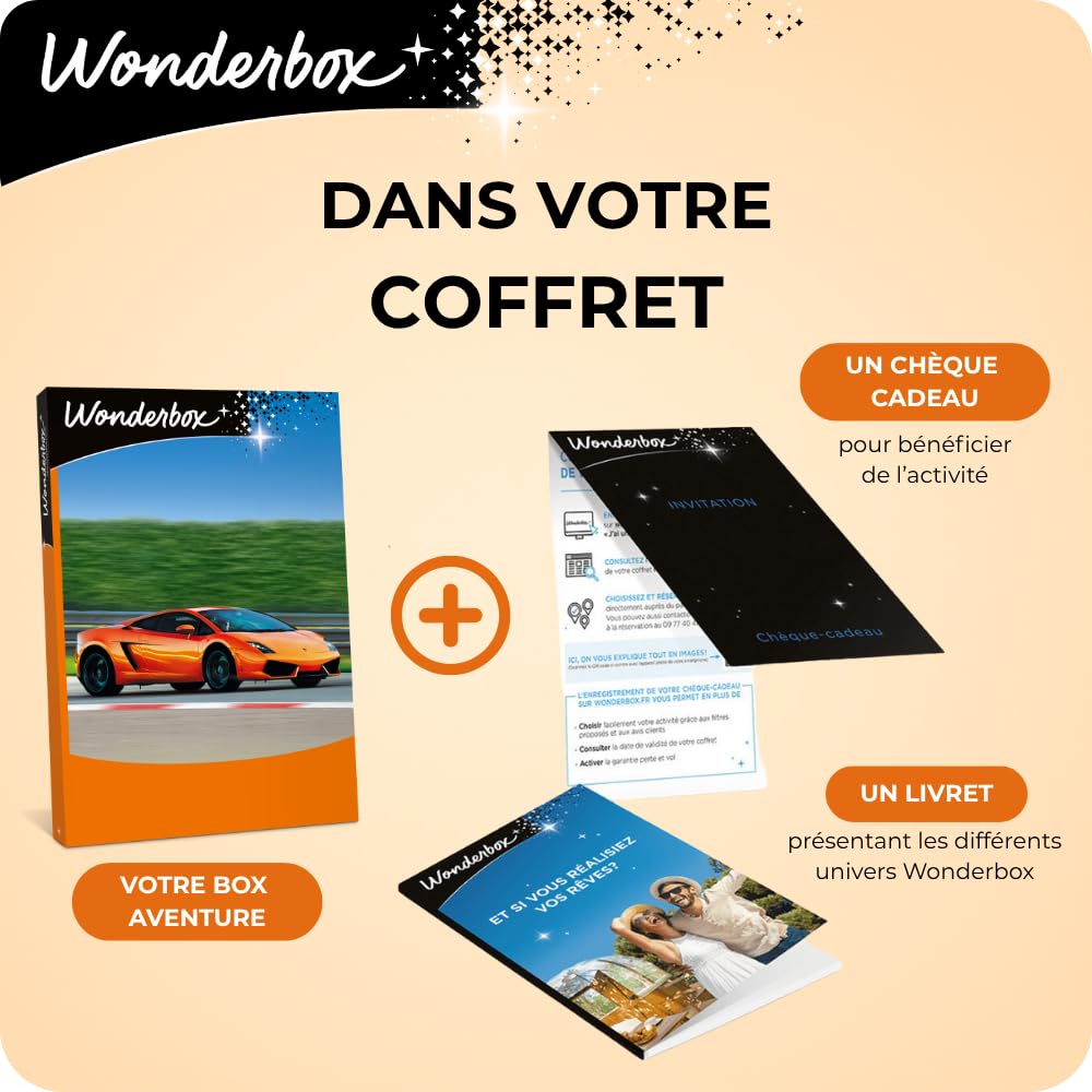 Wonderbox - Sensations Pilotage - Coffret Cadeau - Idée Cadeau Aventure