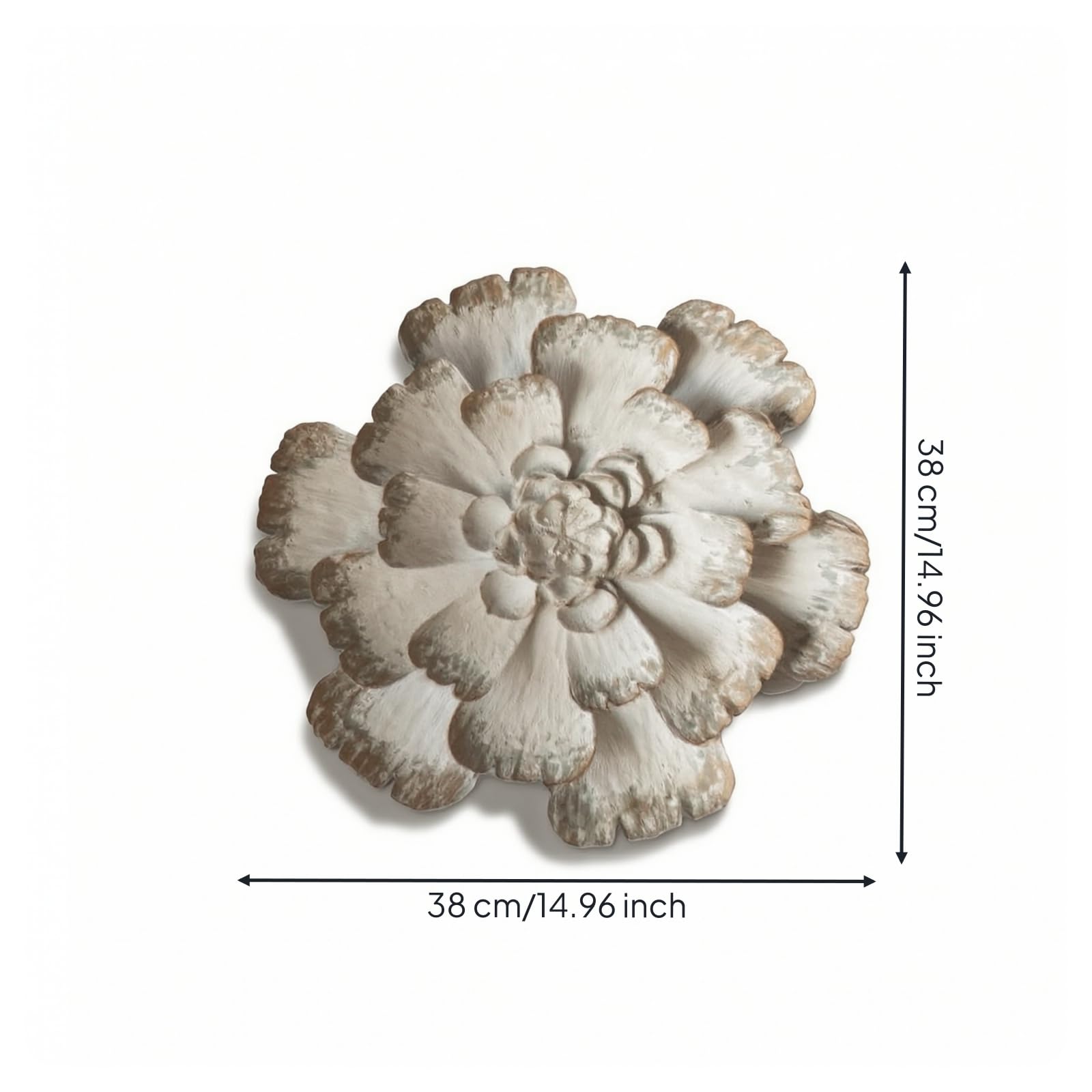 predolo Fiore Decorativo da Parete Shabby Chic Parete di Fiori Artificiali Eleganti Sfondo Floreale per Ingresso, Fiore A1886