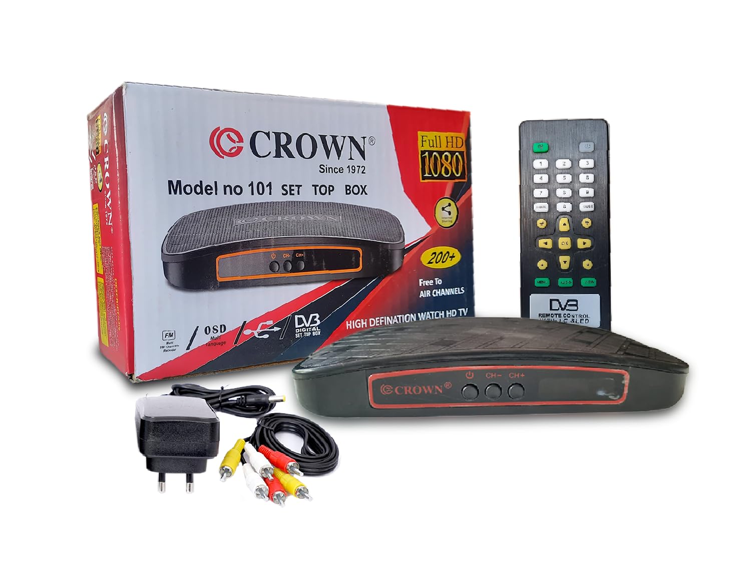 Free Dish Set Top Box DTH MPEG4 Technology Full HD 1080p Set Top Box