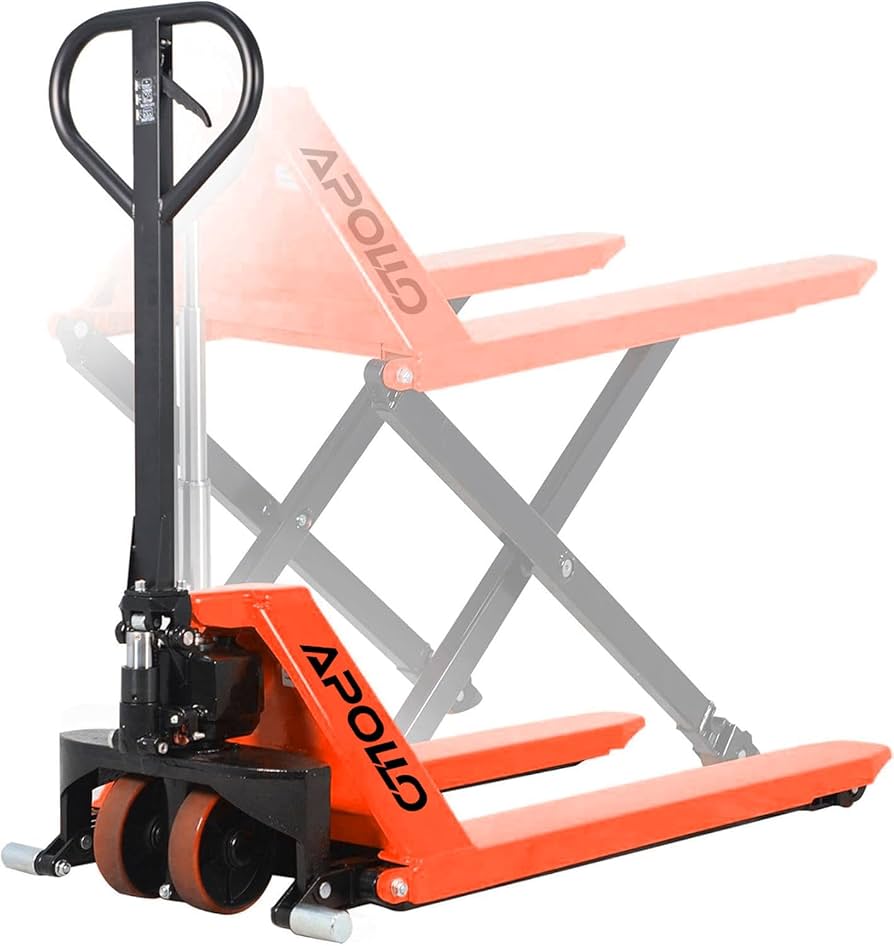 APOLLO Manual Scissor Pallet Jack High Lift Hand Truck 2200lbs